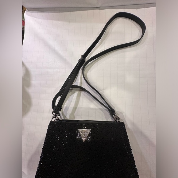 Guess Studded and Suede Black Crossbody Bag - Picture 2 of 11